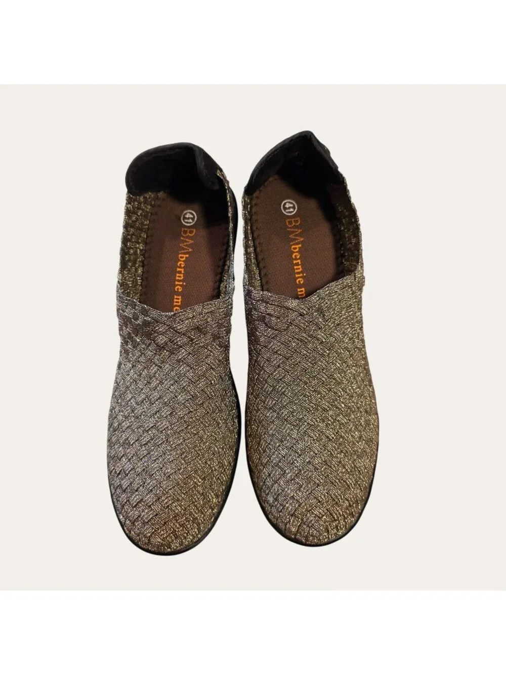 Bernie Mev Gem Bronze Women’s NIB Woven Comfort Shoes